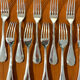 Christofle pearls, dessert cutlery 12 forks 12 spoons 17cm