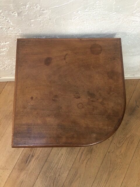 Wooden vintage corner low cabinet