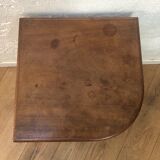 Wooden vintage corner low cabinet