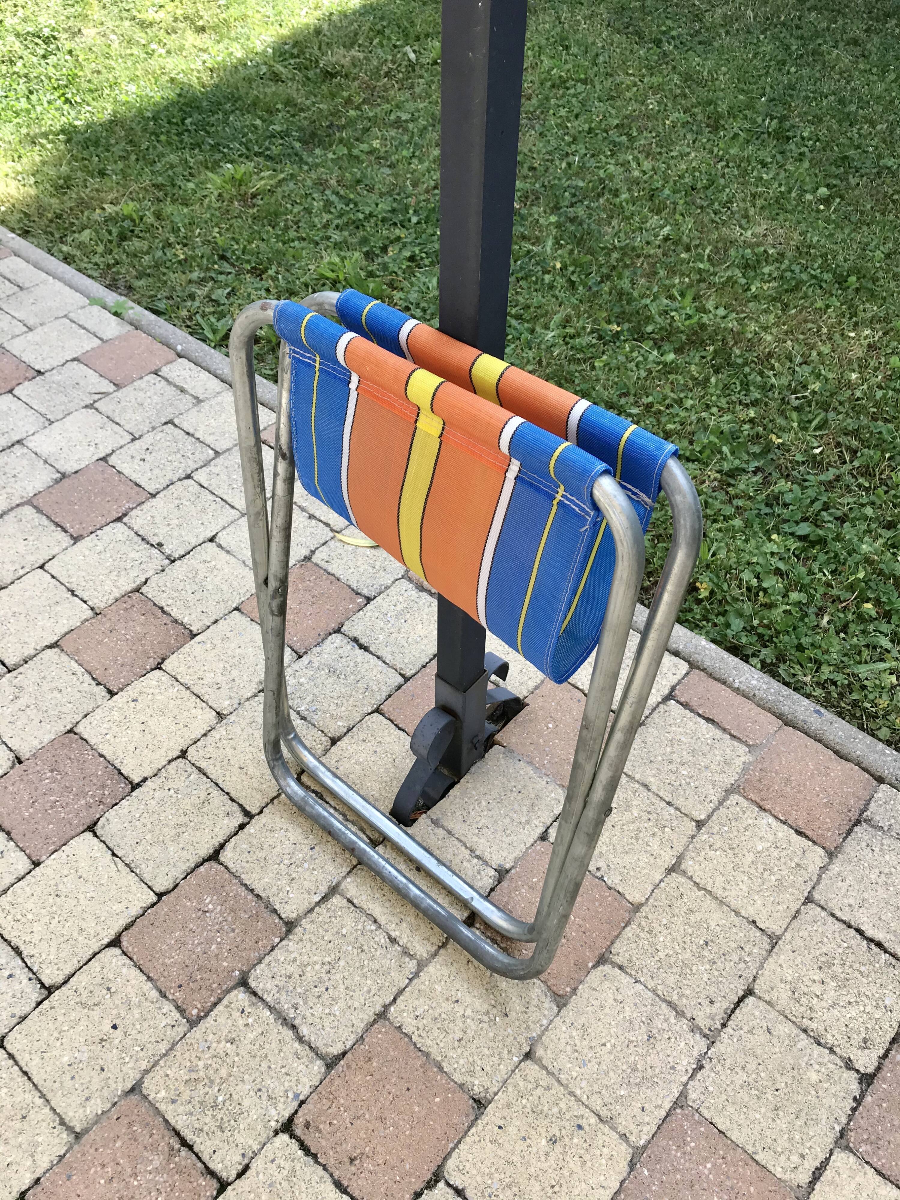 Colorful folding camping stool 70s
