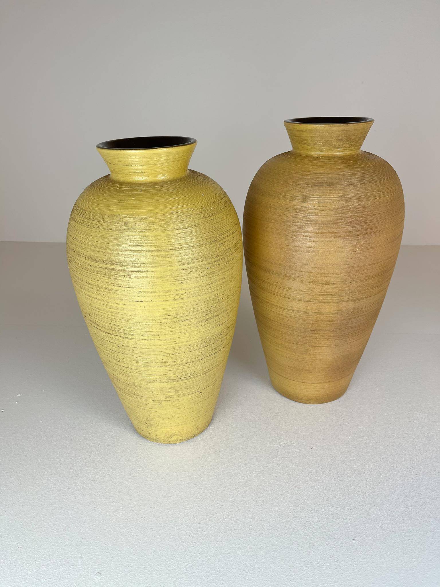 Pair of Art Deco floor vases by Upsala Ekeby, Sweden, 1940s