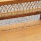 Vintage chest bench from the 50s in oak and rattan