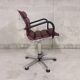 Swivel office chair in chrome-plated metal 70s