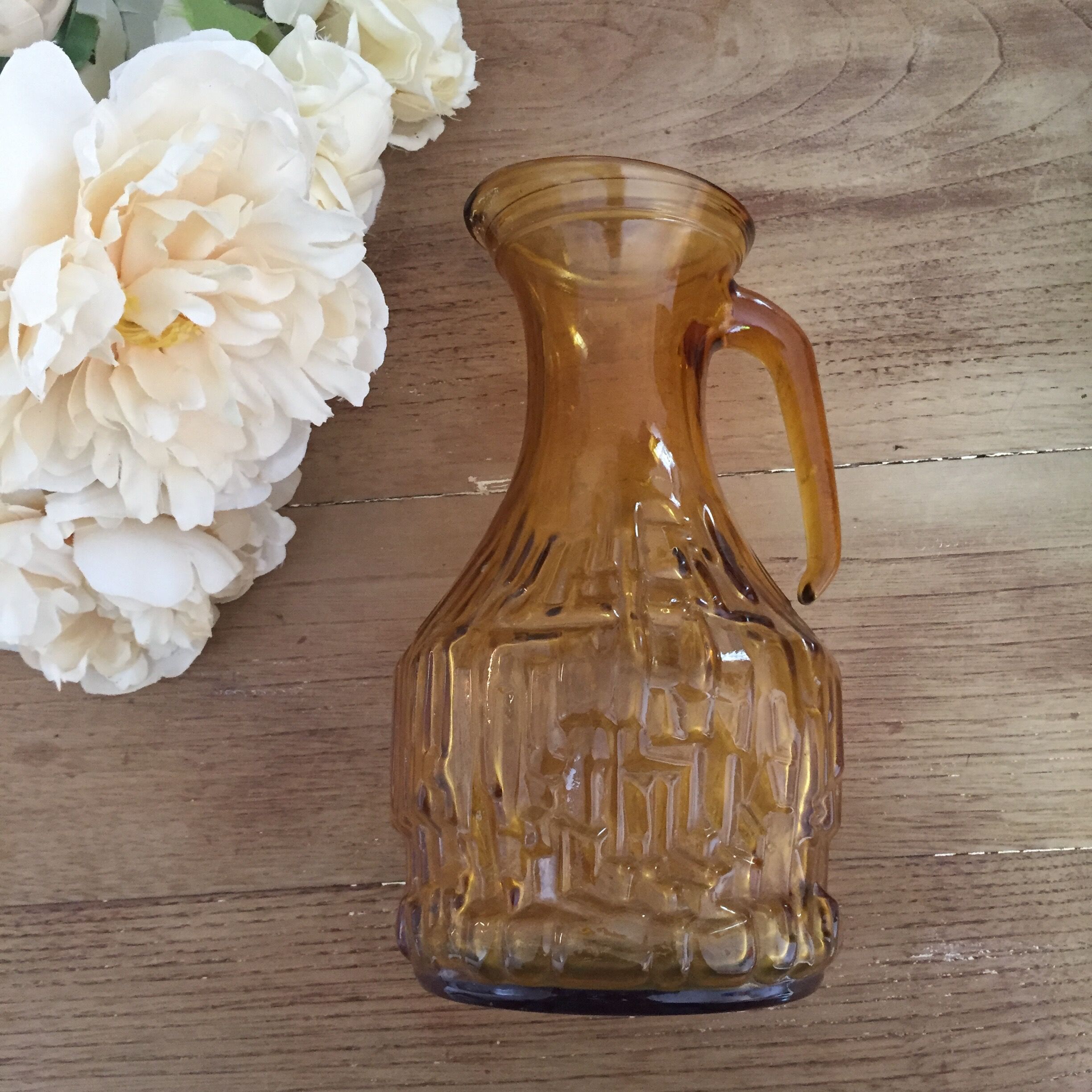 VINTAGE AMBER DECANTER