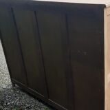 Parisian buffet 2 sliding doors raw wood oak