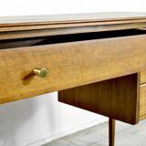 Midcentury A. Younger Walnut Desk. Unique Vintage Modern