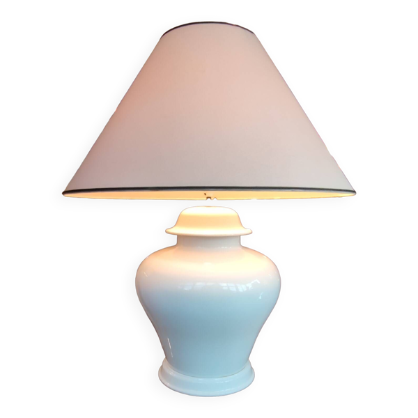 Très grande lampe céramique design François Chatain