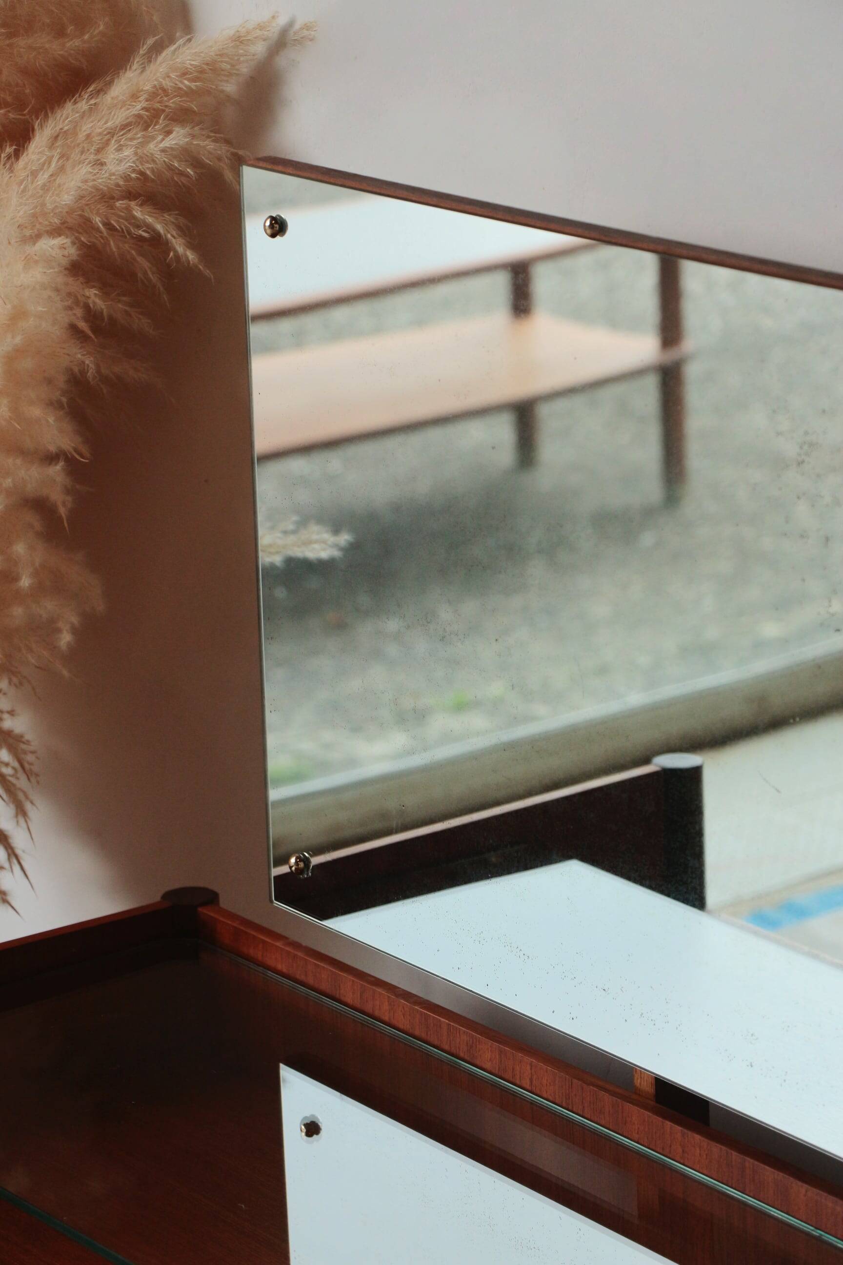 Wrighton Teak Dressing Table - Vintage 1960s - Hexagonal Base