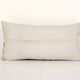 Queen boho woven bedding kilim pillow cover, oversize striped turkish lumbar cushion with anatolian