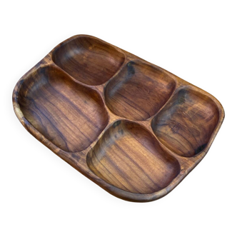 Segmented olive wood platter