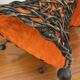 Large mushroom lamp in woven rattan