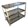 Brass and smoked glass table
