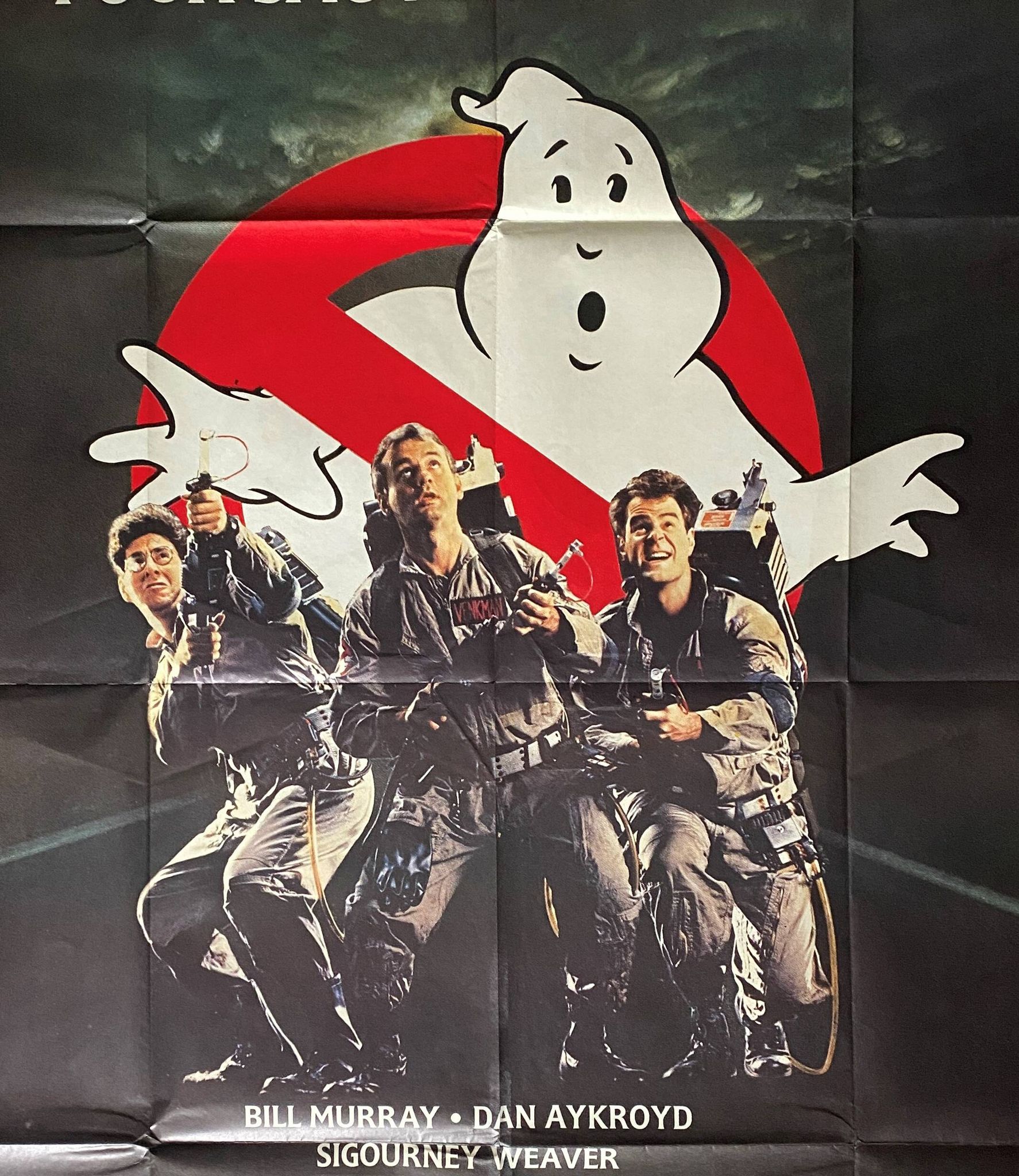 Original cinema poster "Ghostbusters" Bill Murray 120x160cm 1984