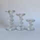 Set of 3 Festivo Glass Candle Holders – Iittala Finland