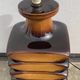 Cari Zalloni yellow brown ceramic lamp foot 1970