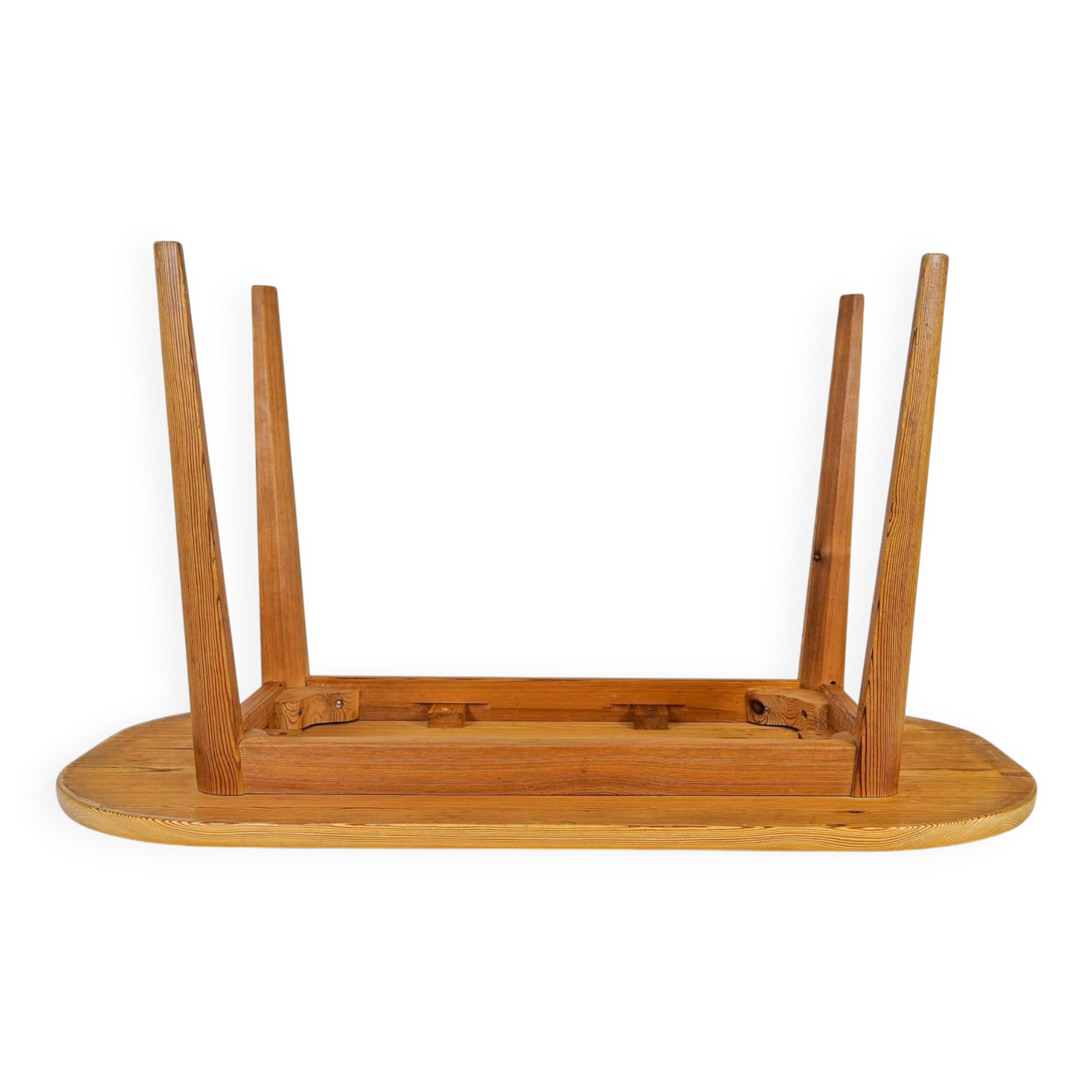 Table basse en pin du milieu du siècle par Carl Malmsten, Suède, années 1940