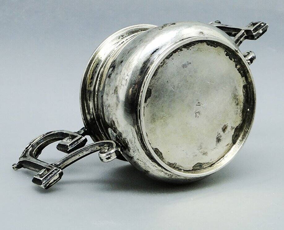 Biedermeier silver sugar bowl, Austria, 19th century