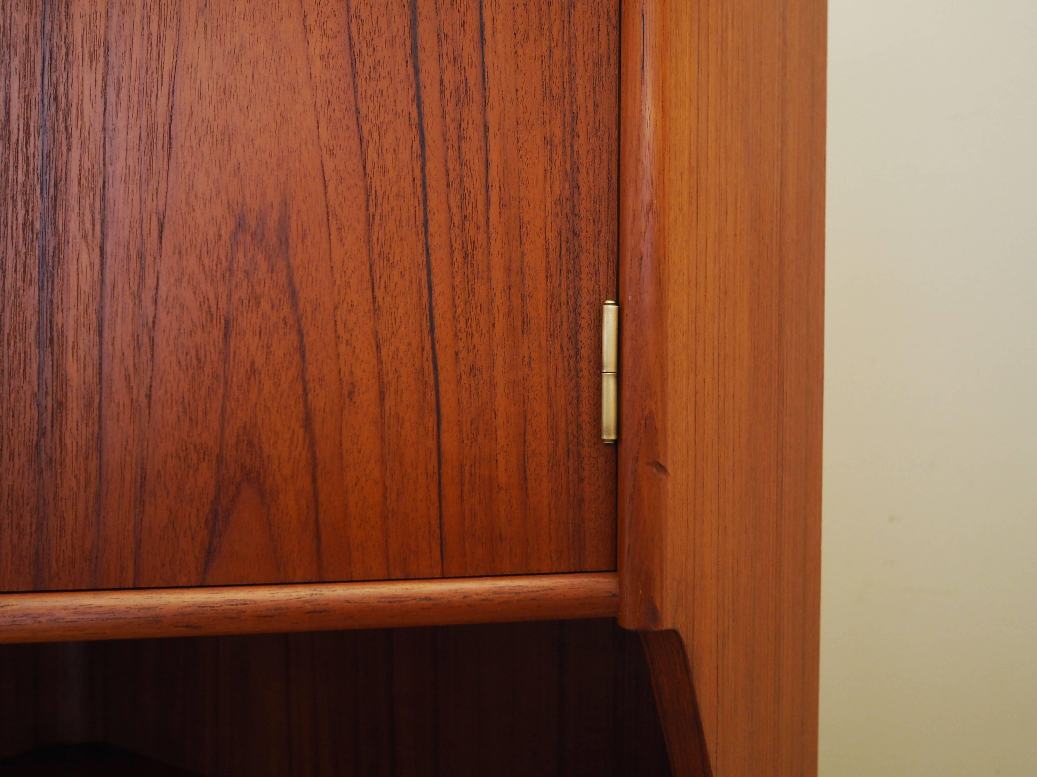 Teak corner cabinet, Danish design, 1970s, production: Denmark