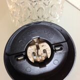 Glass ceiling light structured by RZB Leuchten, vintage 60/70s