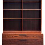 Scandinavian library in rosewood designed by Ib Kofod Larsen.