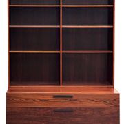 Scandinavian library in rosewood designed by Ib Kofod Larsen.