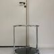 Vintage round chrome trolley / serving cart