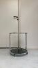 Vintage round chrome trolley / serving cart