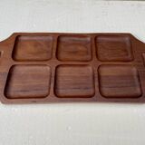 Plateau de service en teck de style scandinave, circa 1960