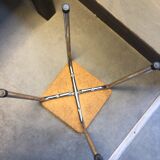 Low stool in formica and metal