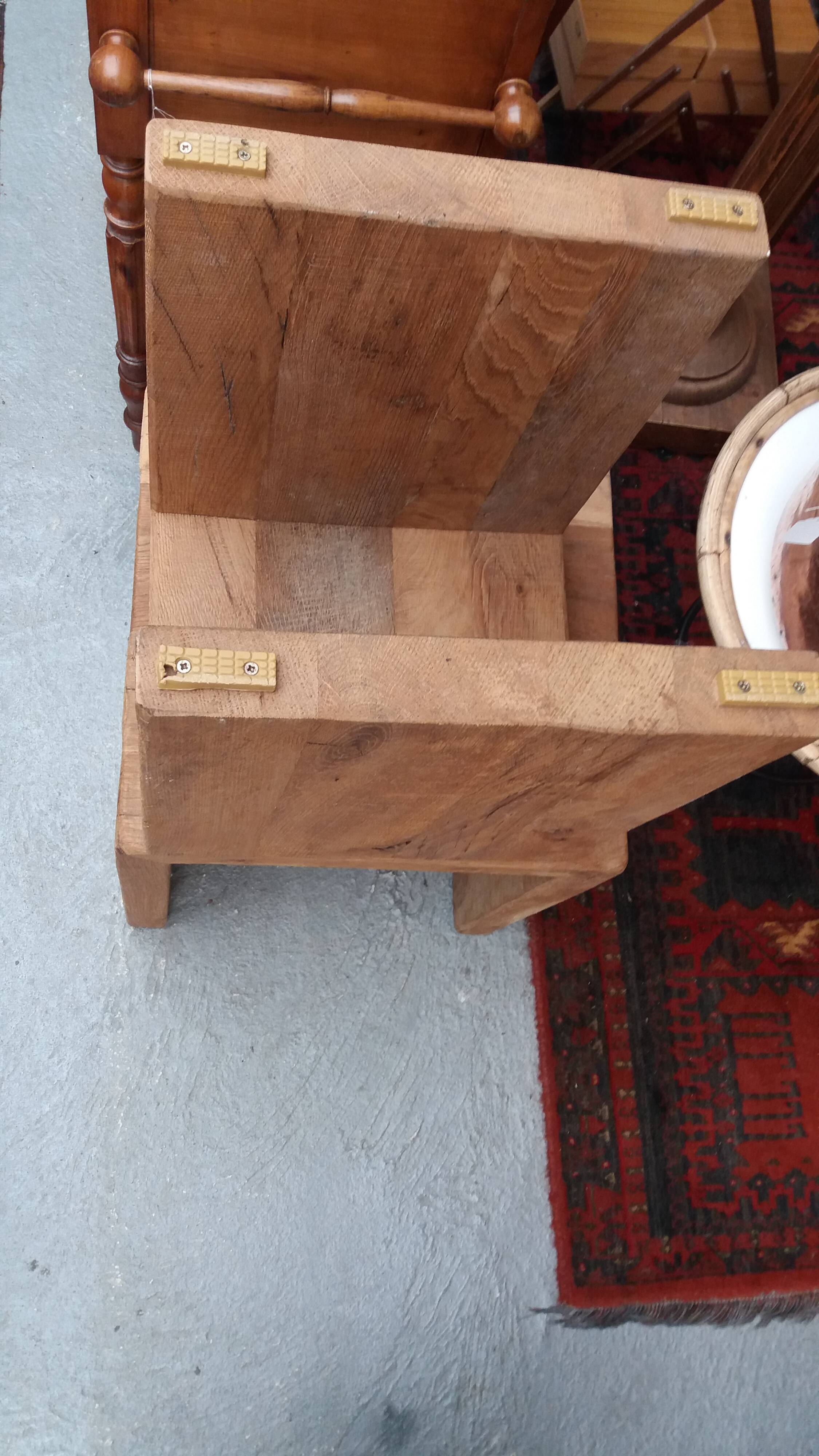 Two Brutalist nesting tables, Flamant house
