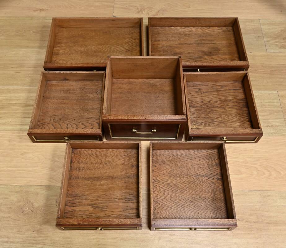 Mahogany Library Scriban, Louis XVI style – Mid-19th century