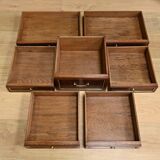 Mahogany Library Scriban, Louis XVI style – Mid-19th century