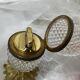 Crystal and brass pineapple lighter
