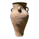 Ancient terracotta pottery jar