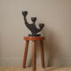 Vintage wooden candle holder