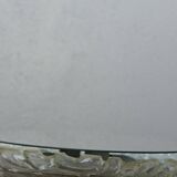 Vintage illuminated mirror with frosted plexiglass frame 1970s