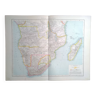 Carte géographique atlas richard andrees année 1887  sudafrika & zentral  centre &  sud  afrique