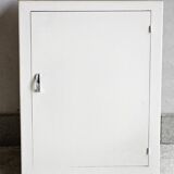 Low sideboard, bar furniture, cupboard, white wood, vintage, 60s