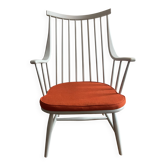 White and orange Nesto chair, model Grandessa by Lena Larson for Pastoe