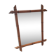 Mirror bamboo vintage 50/60s - 49x62cm