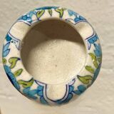 Cendrier en céramique fleurs bleues