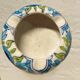 Blue flowers ceramic ashtray