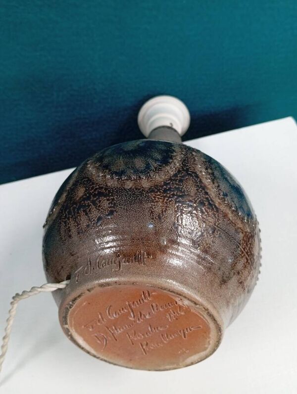 Pied de lampe céramique Jean Claude Courjault pour Keraluc