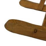 Vintage rocking horse 60s pinewood design minimalist design