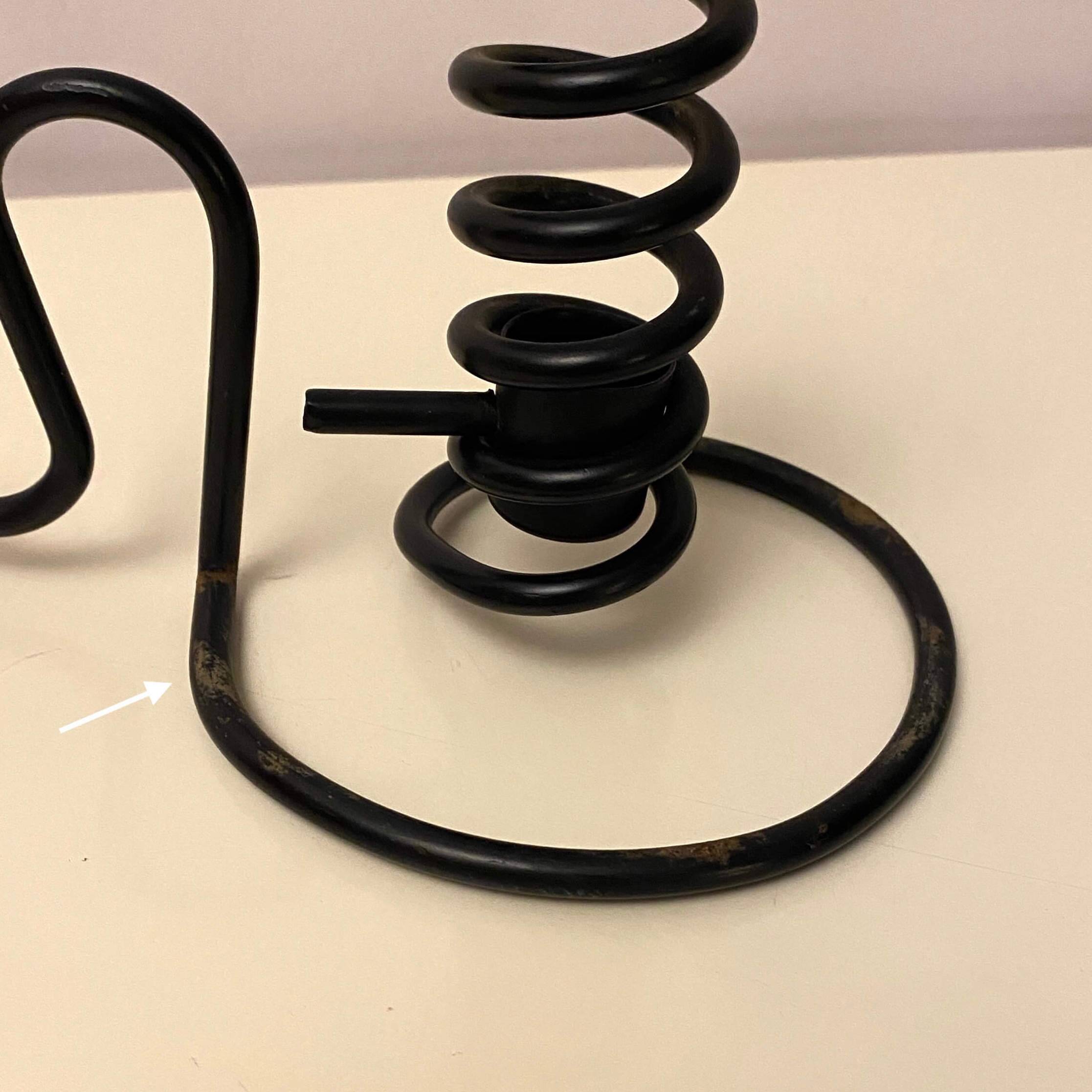 Spiral iron chandelier