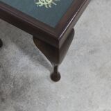 1940 Needlewoman Shop London Coffee Table Embroidery Under Glass