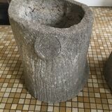 Pair of concrete planters