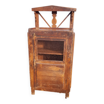 Old art deco display case in Burmese teak