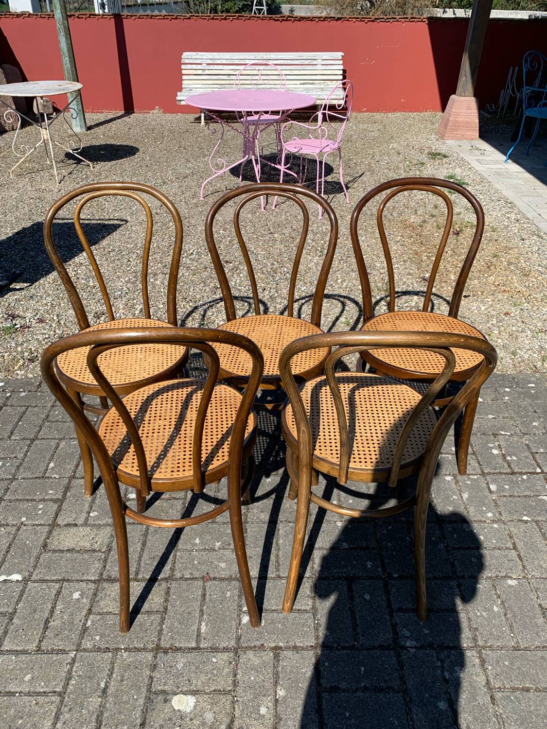 Lot de 5 chaises de bistrot