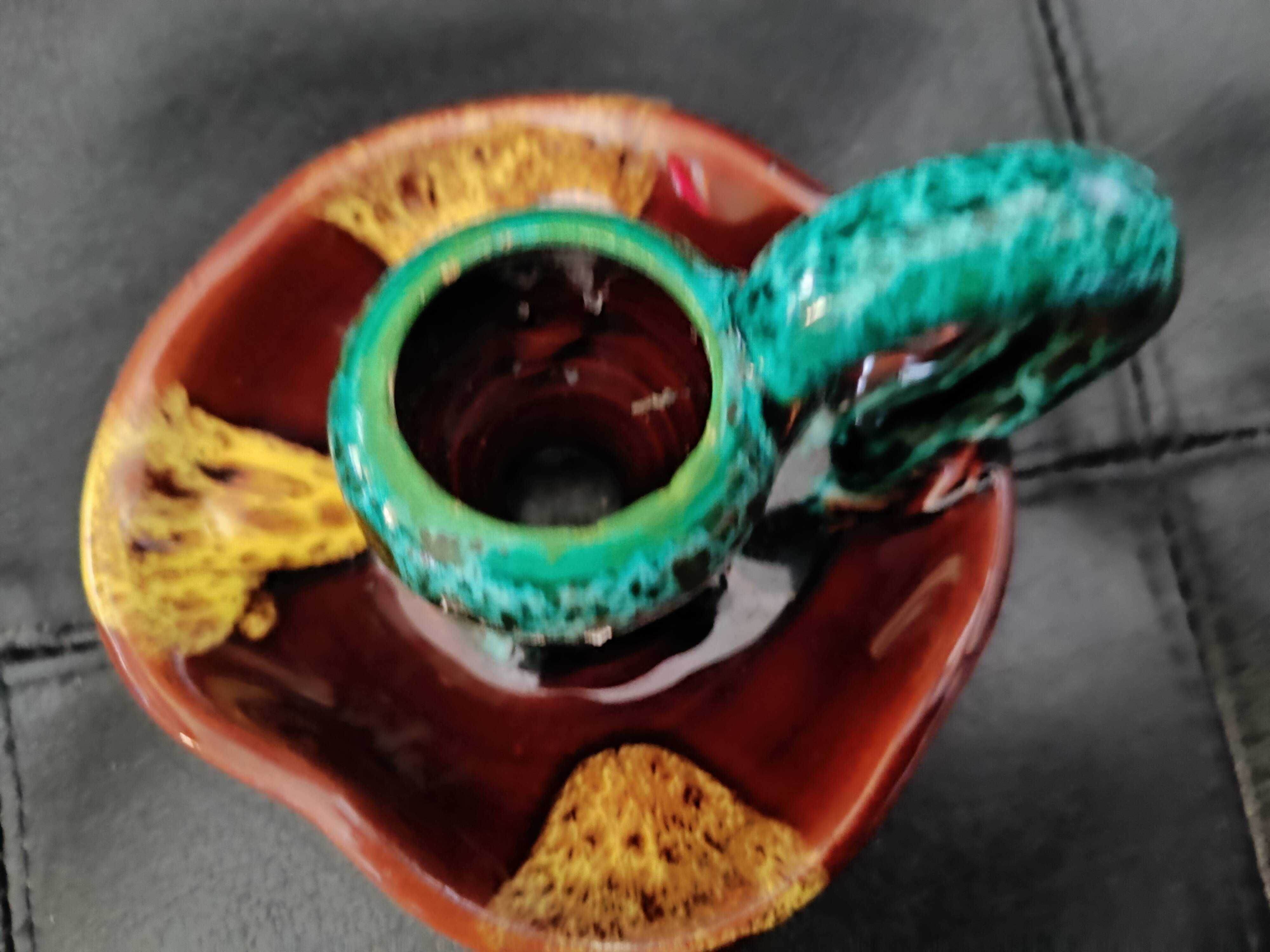 Vintage Valauris candlestick.